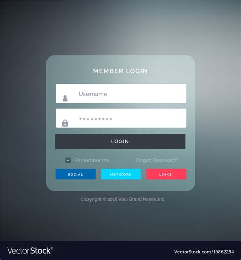 Login Template Title .